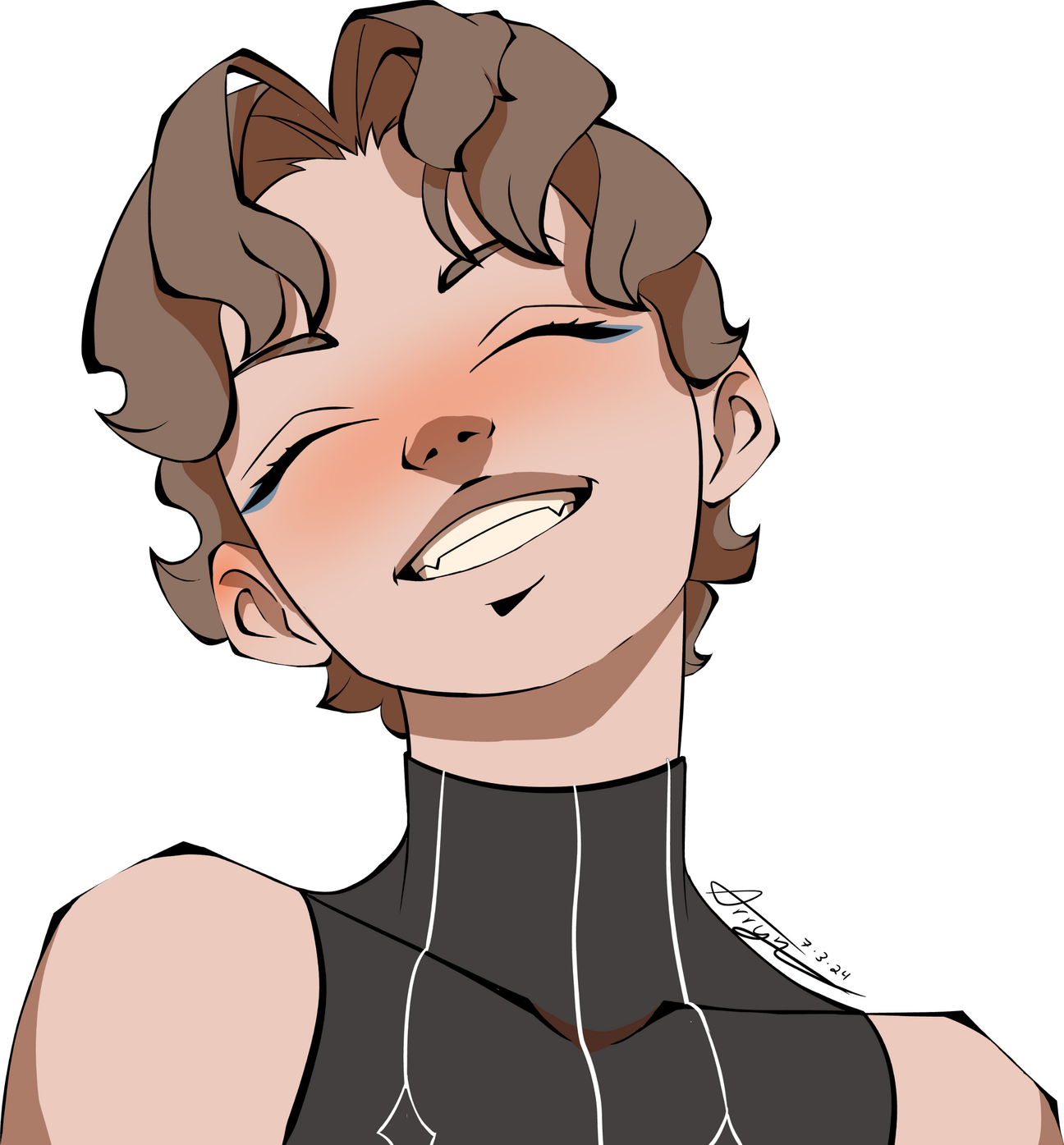 Bust fully rendered ($80)